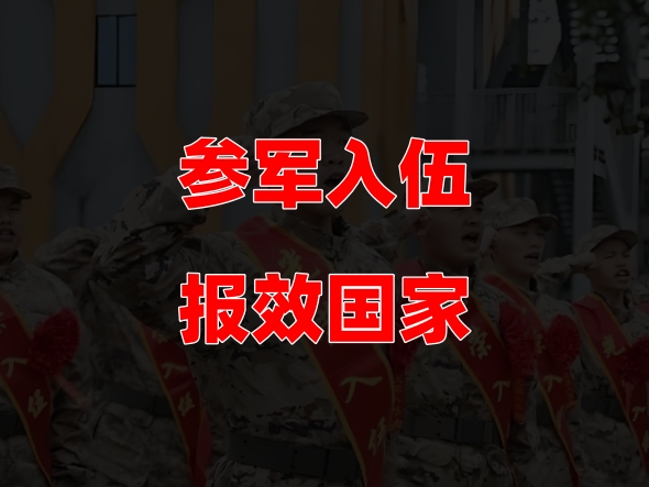 入伍参加军队报效国家